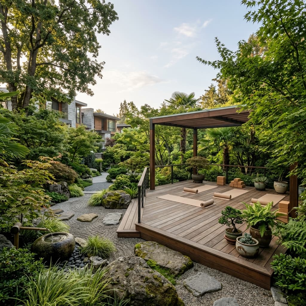 Yoga deck at Nirvana City